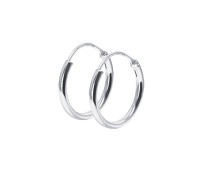 Silver Hoop Earring HO-2671